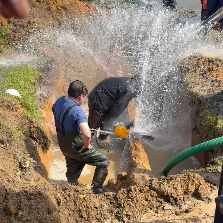 Water main repair complete on West RR Street